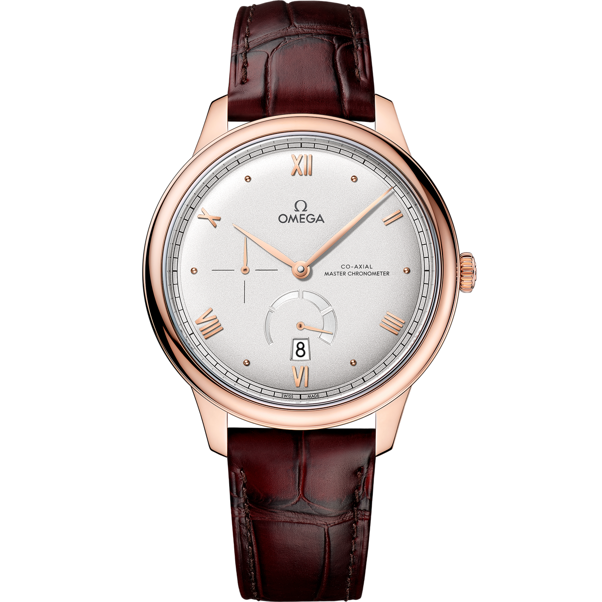 De Ville Prestige 41 mm, Sedna™ gold on leather strap - 43453412102001 - View 1