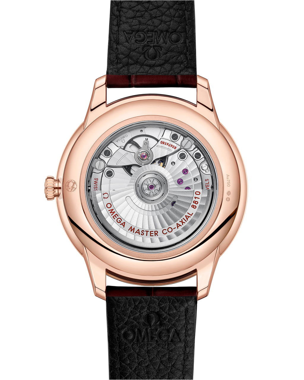 De Ville Prestige 41 mm, Sedna™ gold on leather strap - 43453412102001 - View 2