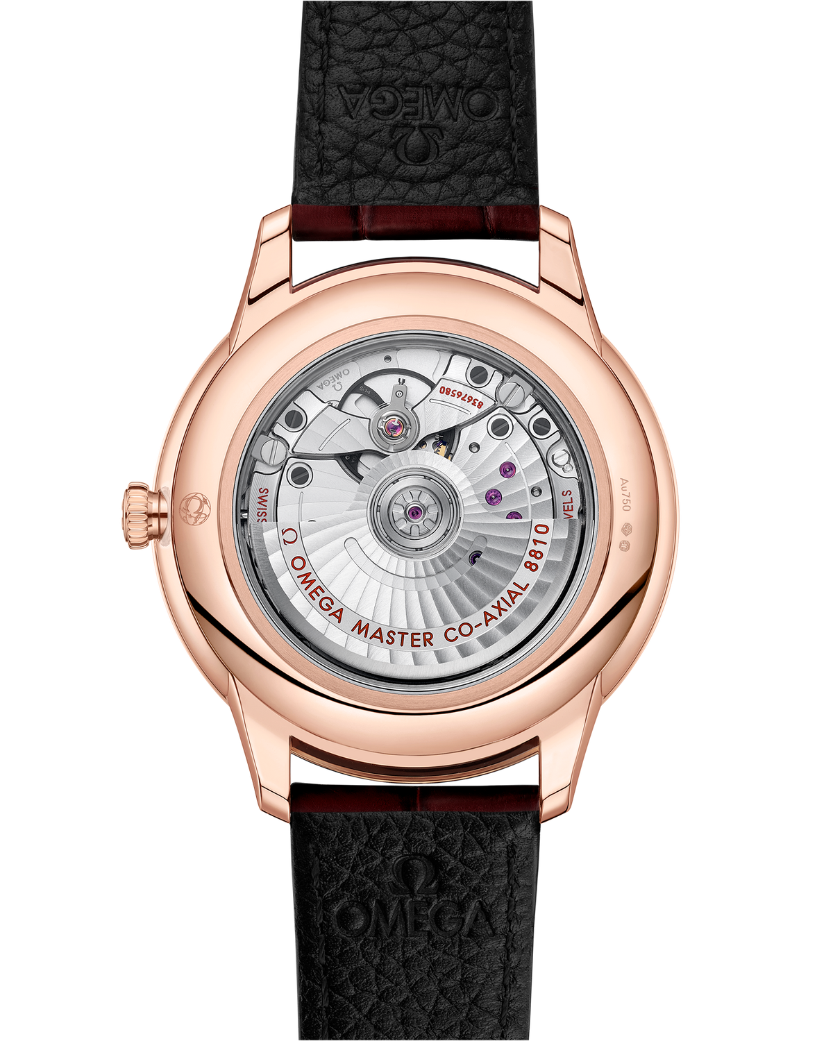 De Ville Prestige 41 mm, Sedna™ gold on leather strap - 43453412102001 - View 2