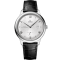 De Ville Prestige 41 mm, steel on leather strap - 43413412002001 - View 1