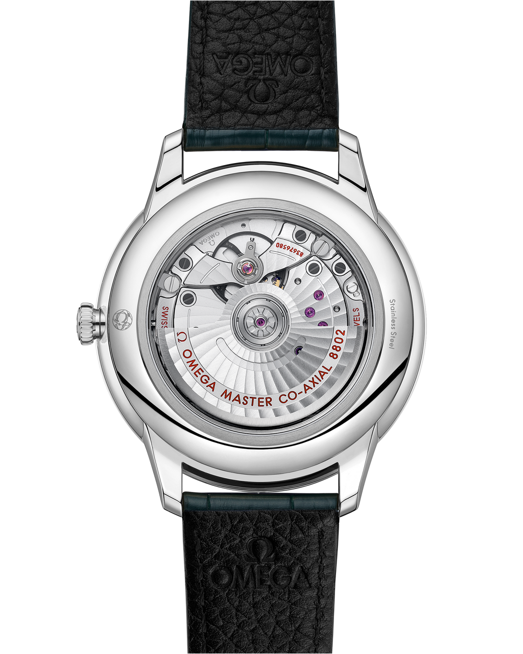 De Ville Prestige 41 mm, steel on leather strap - 43413412010001 - View 2