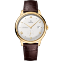 De Ville Prestige 41 mm, yellow gold on leather strap - 43453412002001 - View 1