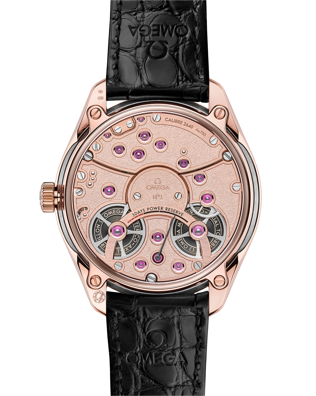 De Ville Tourbillon 43 mm, Sedna™ gold - Canopus Gold™ on leather strap - 52953432201001 - View 2