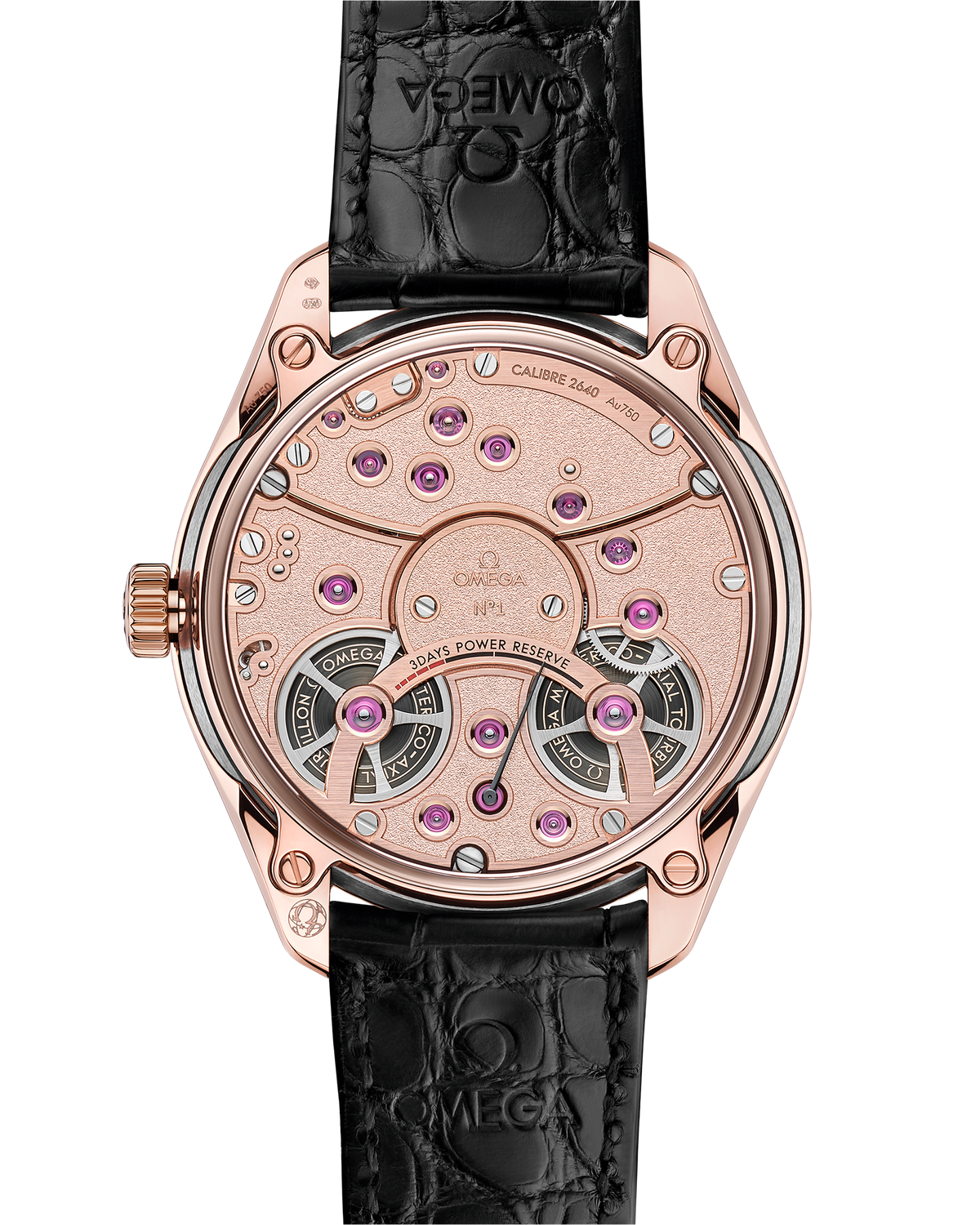De Ville Tourbillon 43 mm, Sedna™ gold - Canopus Gold™ on leather strap - 52953432201001 - View 2