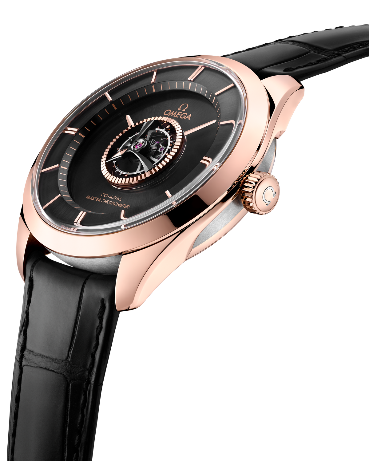 De Ville Tourbillon 43 mm, Sedna™ gold - Canopus Gold™ on leather strap - 52953432201001 - View 5