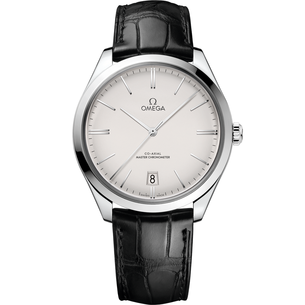 De Ville Trésor 40 mm, steel on leather strap - 43513402102001 - View 1