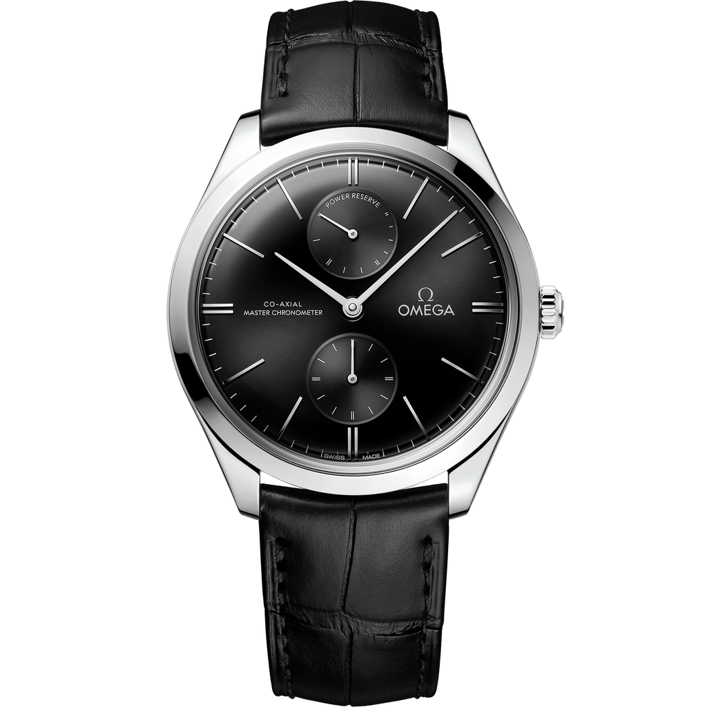 De Ville Trésor 40 mm, steel on leather strap - 43513402201001 - View 1