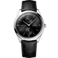 De Ville Trésor 40 mm, steel on leather strap - 43513402201001 - View 1