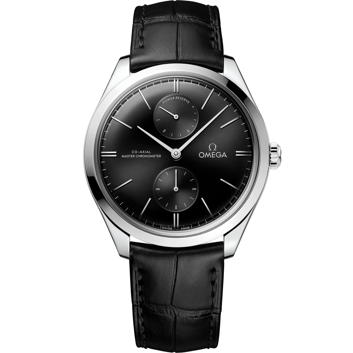 De Ville Trésor 40 mm, steel on leather strap - 43513402201001 - View 1