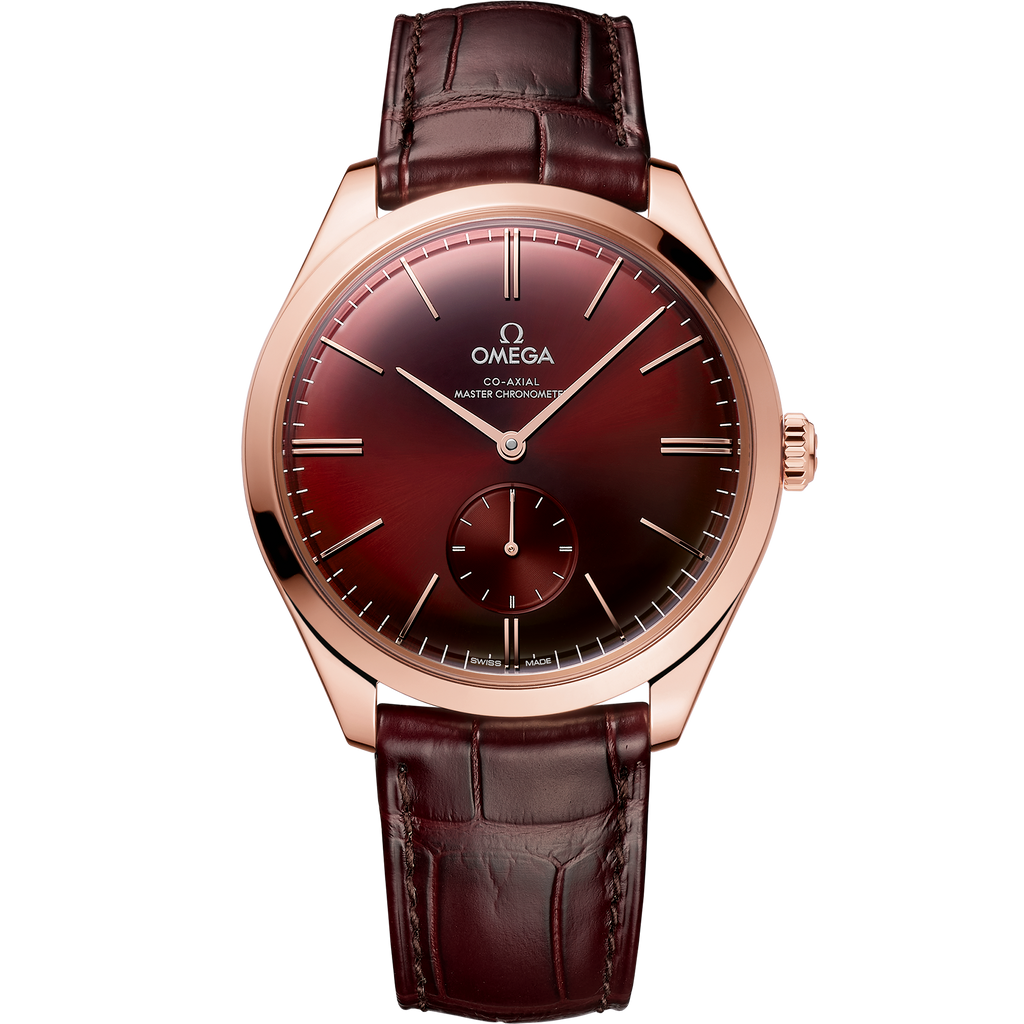 De Ville Trésor 40 mm, Sedna™ gold on leather strap - 43553402111002 - View 1
