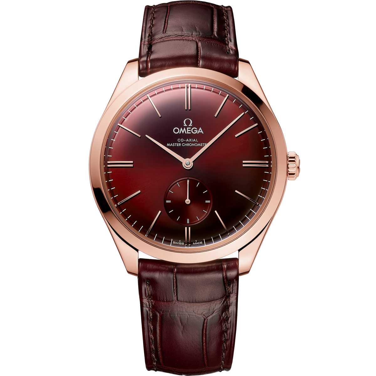De Ville Trésor 40 mm, Sedna™ gold on leather strap - 43553402111002 - View 1