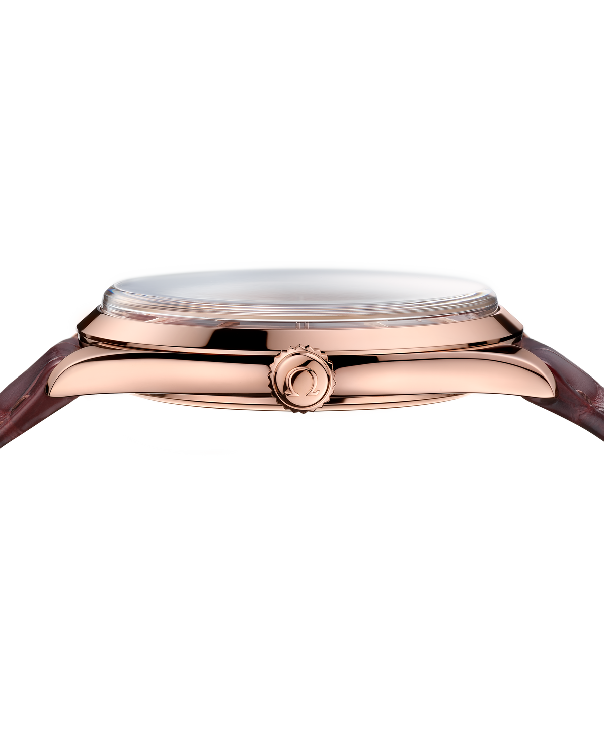 De Ville Trésor 40 mm, Sedna™ gold on leather strap - 43553402111002 - View 7