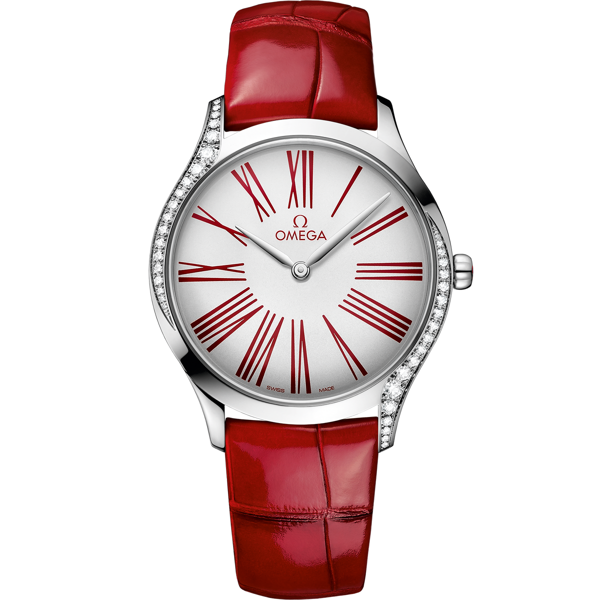 De Ville Trésor 36 mm, steel on leather strap - 42818366004002 - View 1