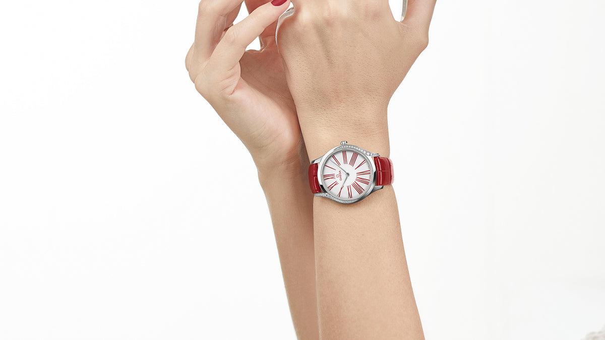 De Ville Trésor 36 mm, steel on leather strap - 42818366004002 - View 6