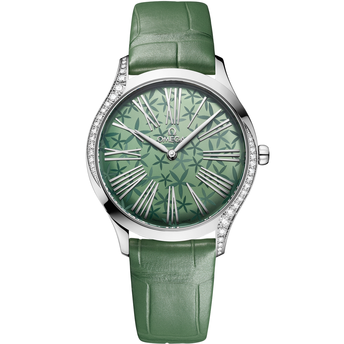 De Ville Trésor 36 mm, steel on alligator - 42818366010002 - View 1