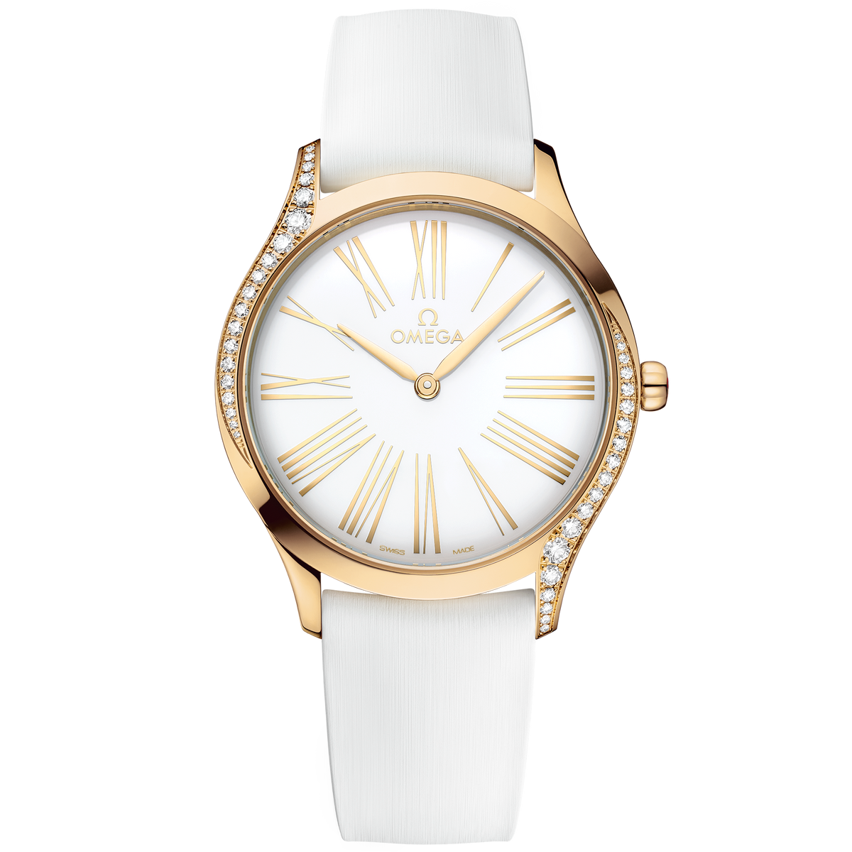 De Ville Trésor 36 mm, Moonshine™ gold on rubber strap - 42857366004001 - View 1