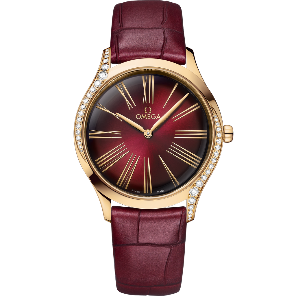 De Ville Trésor 36 mm, Moonshine™ gold on leather strap - 42858366011001 - View 1