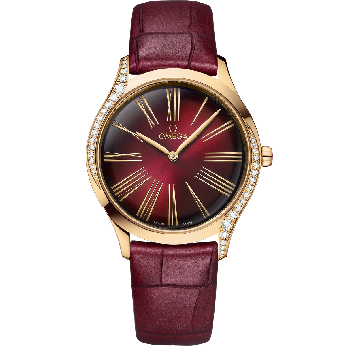 De Ville Trésor 36 mm, Moonshine™ gold on leather strap - 42858366011001 - View 1