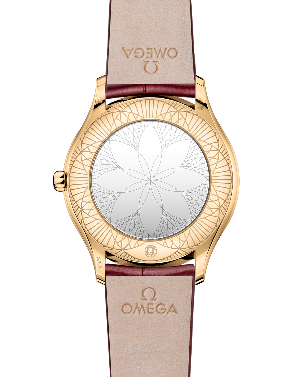 De Ville Trésor 36 mm, Moonshine™ gold on leather strap - 42858366011001 - View 2
