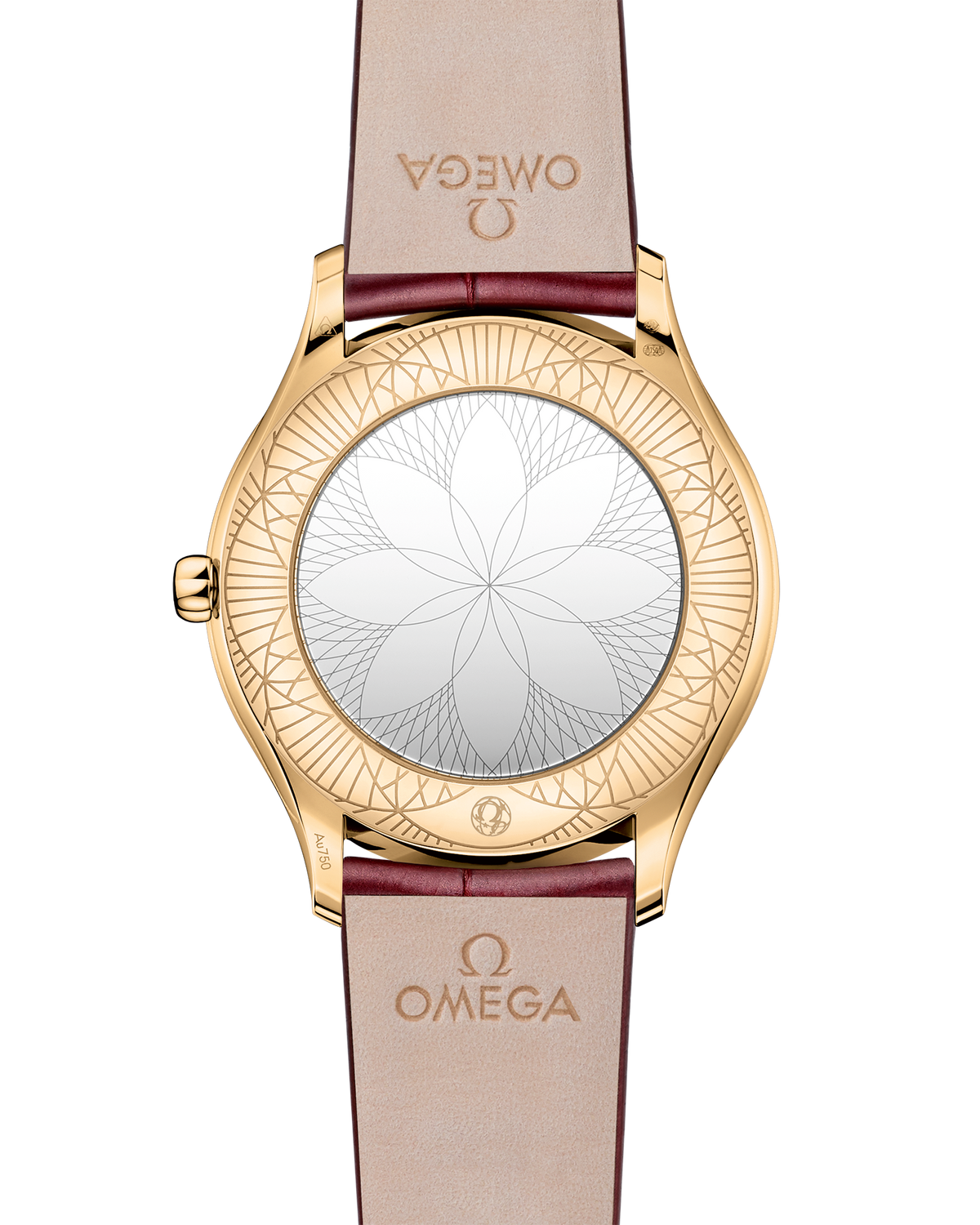 De Ville Trésor 36 mm, Moonshine™ gold on leather strap - 42858366011001 - View 2