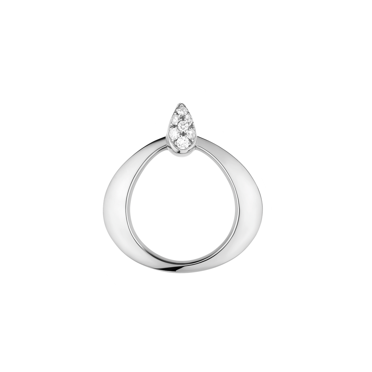 OMEGA Dewdrop Pendant, 18k white gold, diamonds - P90BCA0200305 - View 1