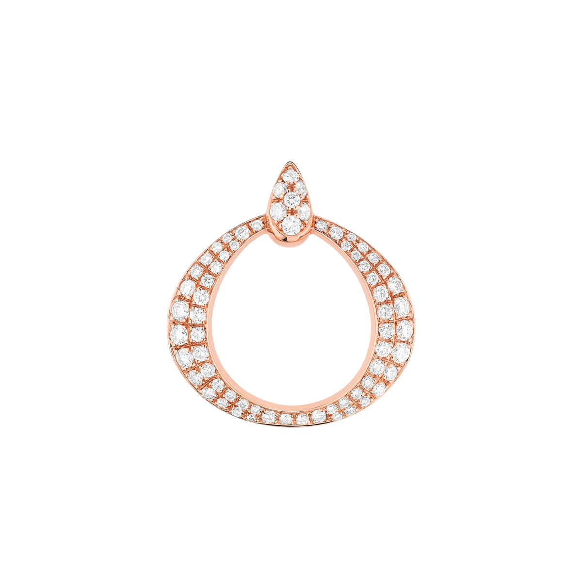 OMEGA Dewdrop Pendant, 18k red gold, diamonds - P90BGA0200405 - View 1