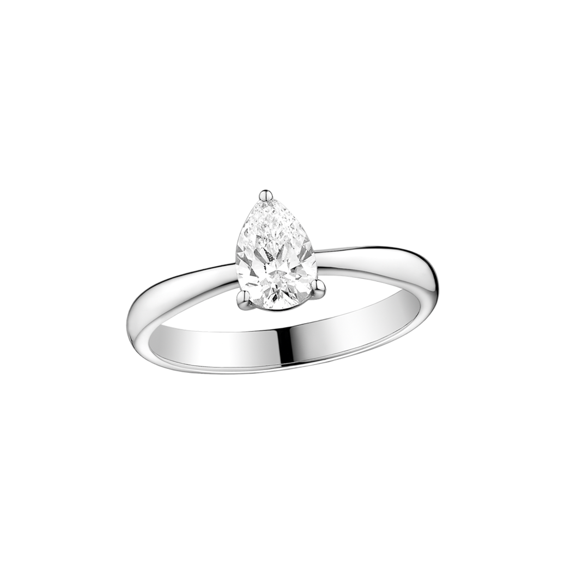 OMEGA Dewdrop Ring, 18k white gold, diamonds - R602BC08001XX - View 1
