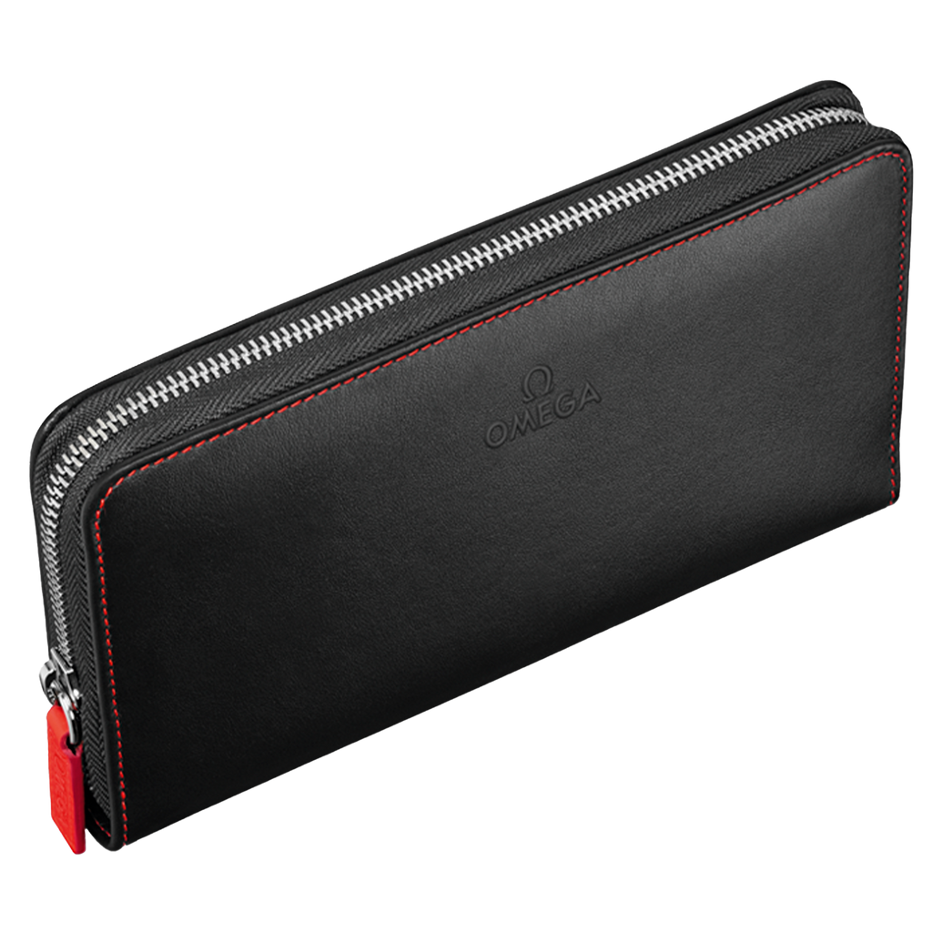 Fine Leather Wallet, black / red - 7070210004 - View 1