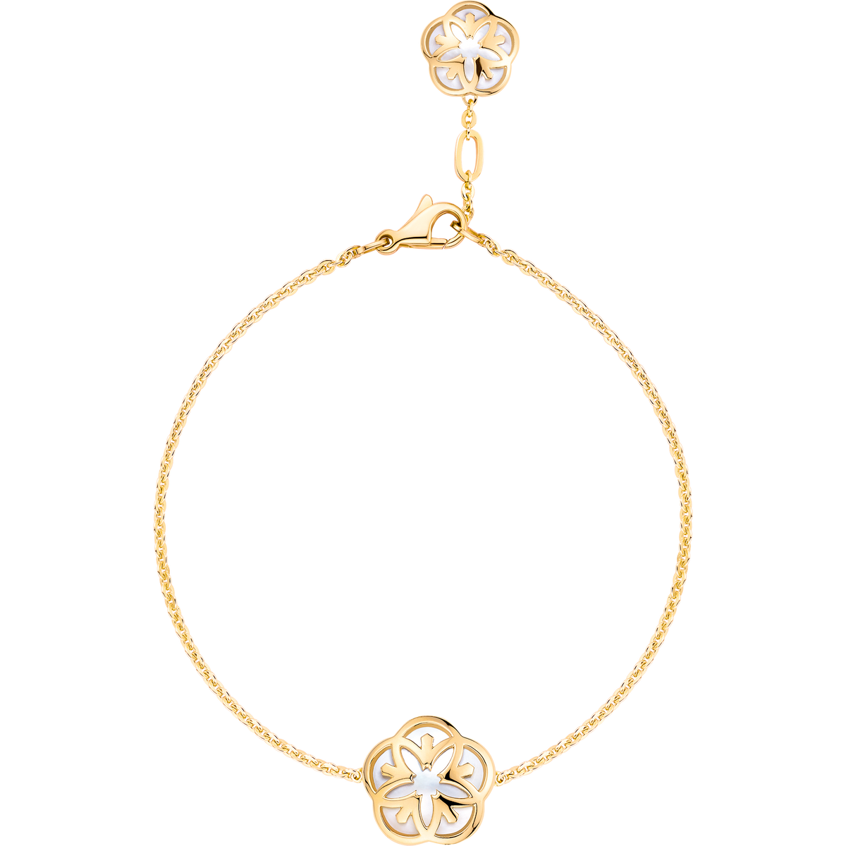 OMEGA Flower Bracelet, 18k yellow gold, mother-of-pearl - B603BB0700105 - View 1