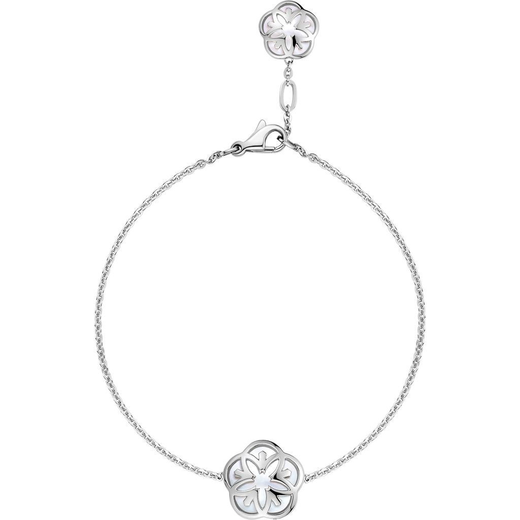 OMEGA Flower Bracelet, 18k white gold, mother-of-pearl - B603BC0700405 - View 1