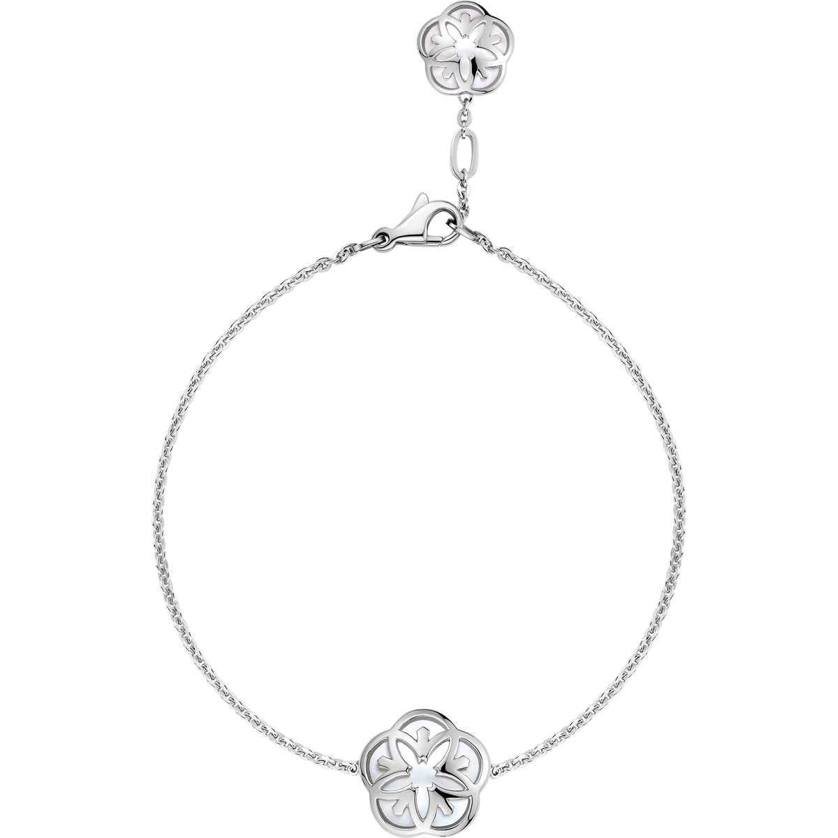 OMEGA Flower Bracelet, 18k white gold, mother-of-pearl - B603BC0700405 - View 1