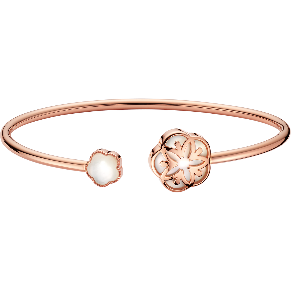 OMEGA Flower Bracelet, 18k red gold, mother-of-pearl - B603BG07001XX - View 1