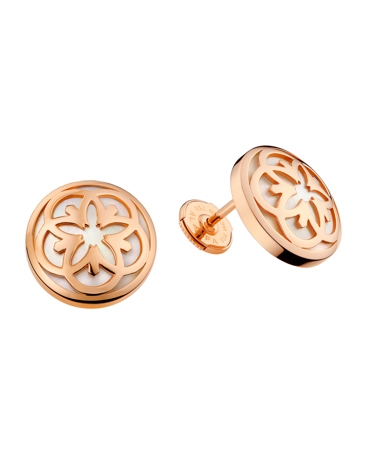 OMEGA Flower Earring, 18k red gold, mother-of-pearl - E54BGA0204002 - View 2