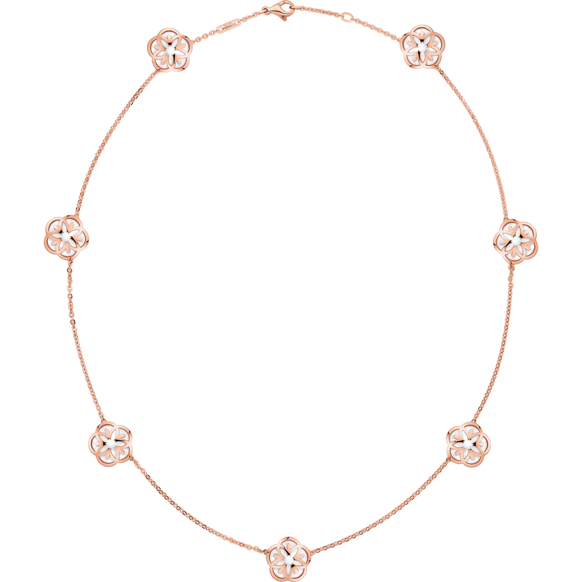 OMEGA Flower Necklace, 18k red gold, mother-of-pearl - N80BGA0204005 - View 1