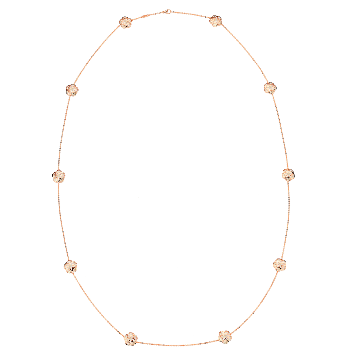 OMEGA Flower Necklace, 18k red gold, mother-of-pearl - N81BGA0204005 - View 1