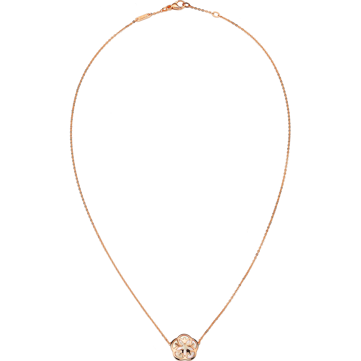 OMEGA Flower Necklace, 18k red gold, mother-of-pearl - N82BGA0204005 - View 1
