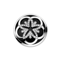 OMEGA Flower Pendant, 18k white gold, diamonds, onyx - P89BCA0201505 - View 1