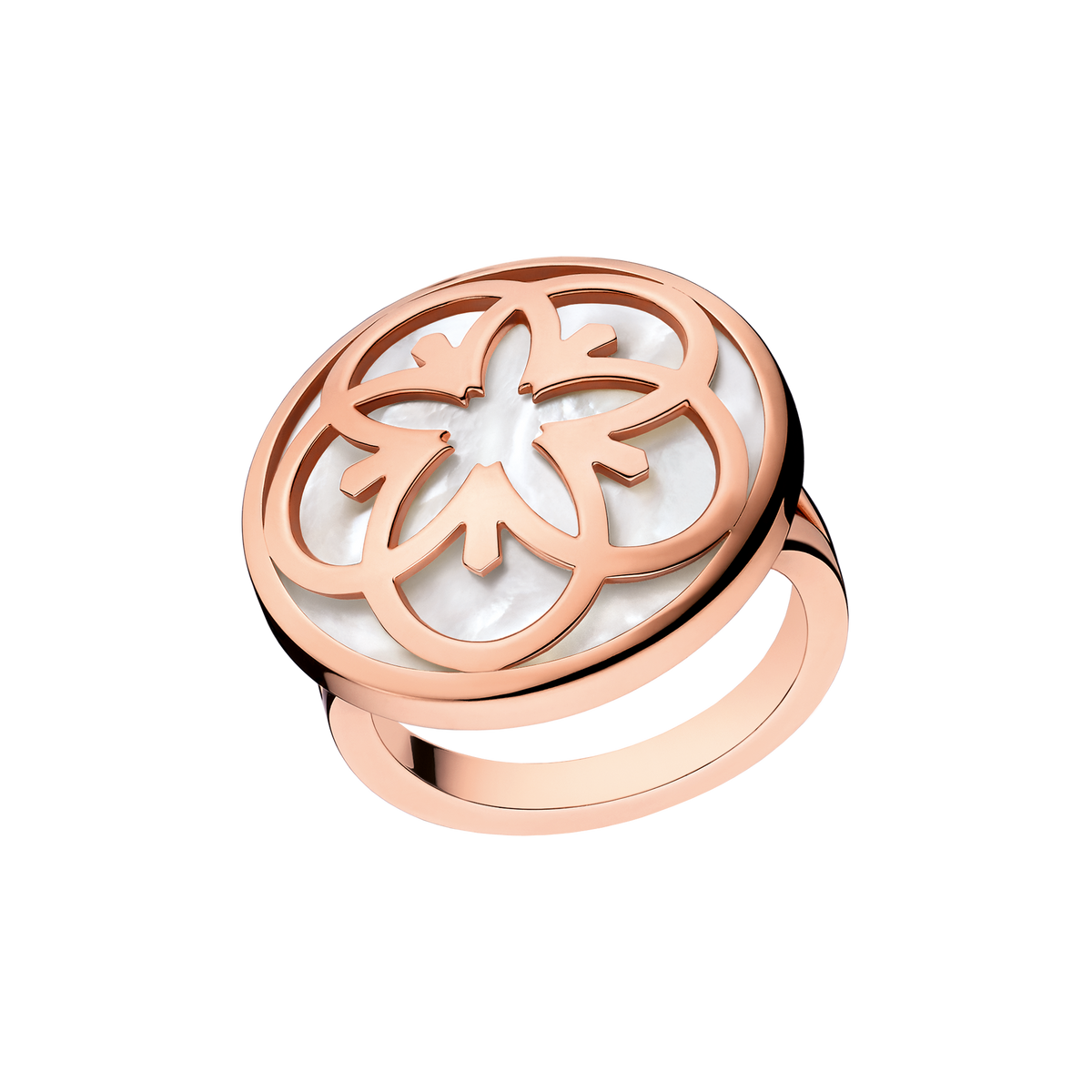 OMEGA Flower Ring, 18k red gold, mother-of-pearl - R46BGA02040XX - View 1