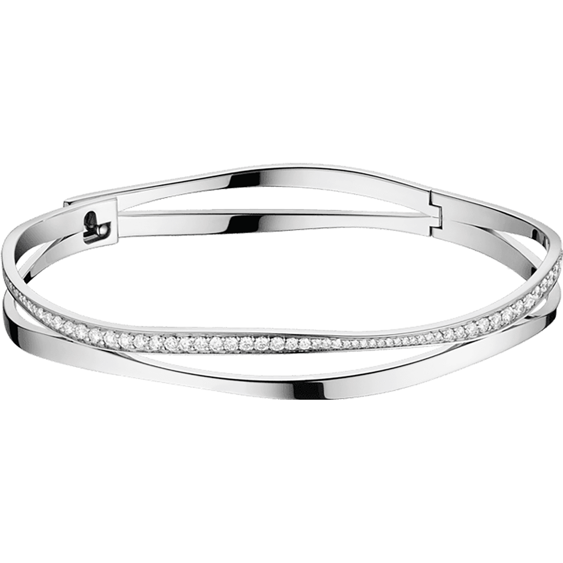 Ladymatic Bracelet, 18k white gold, diamonds - B604BC010010X - View 1