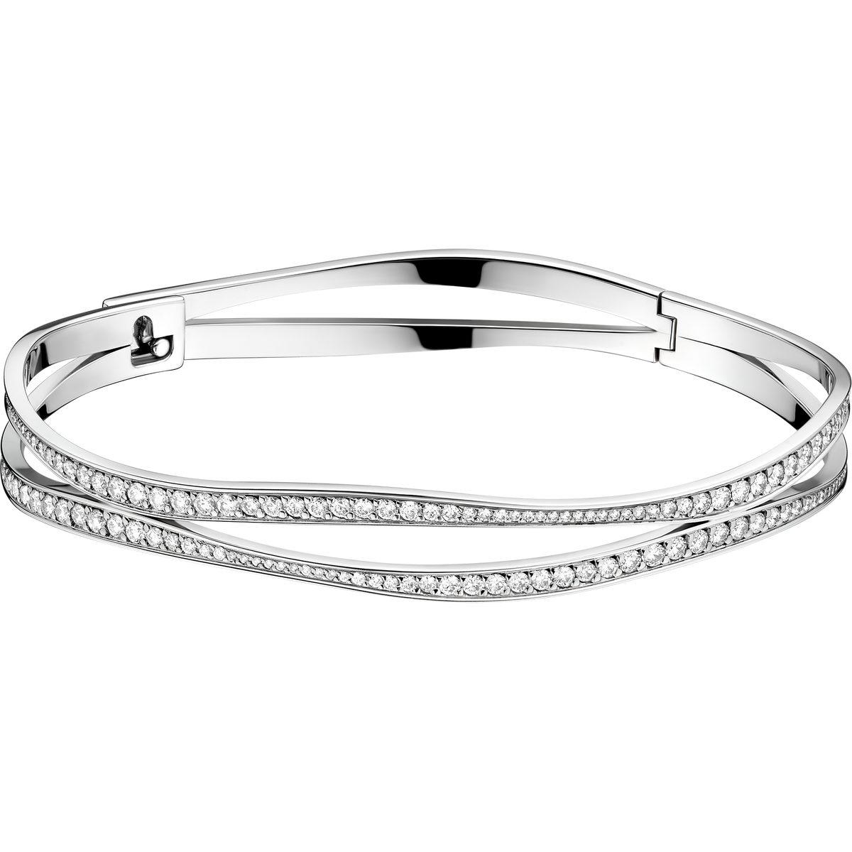 Ladymatic Bracelet, 18k white gold, diamonds - B604BC010020X - View 1