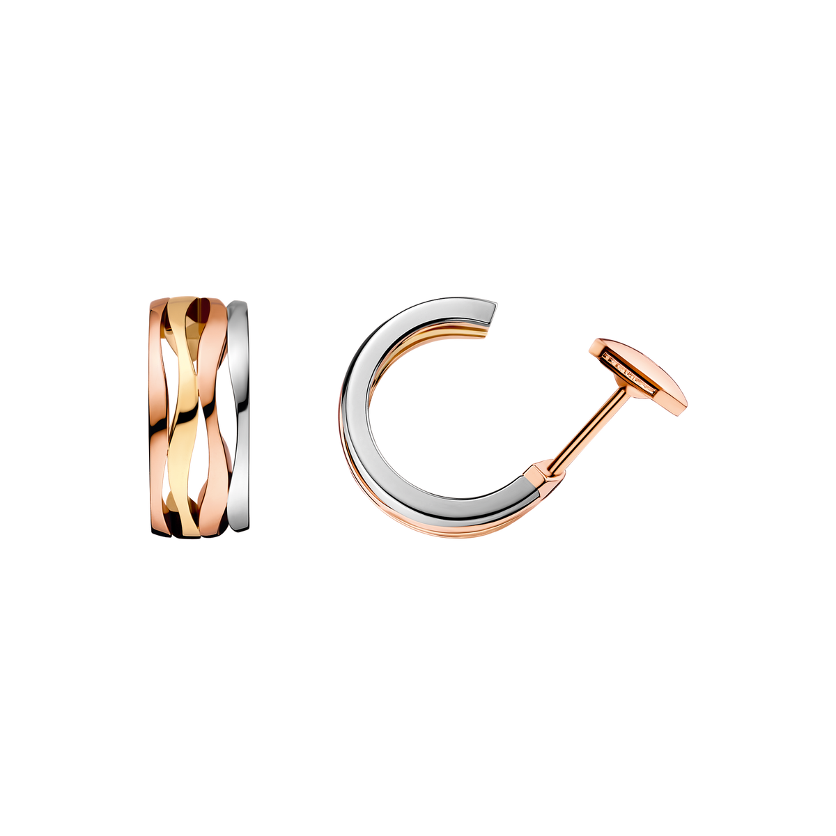 Ladymatic Earring, 18k red gold, 18k white gold, 18k yellow gold - E58BNA0500105 - View 1