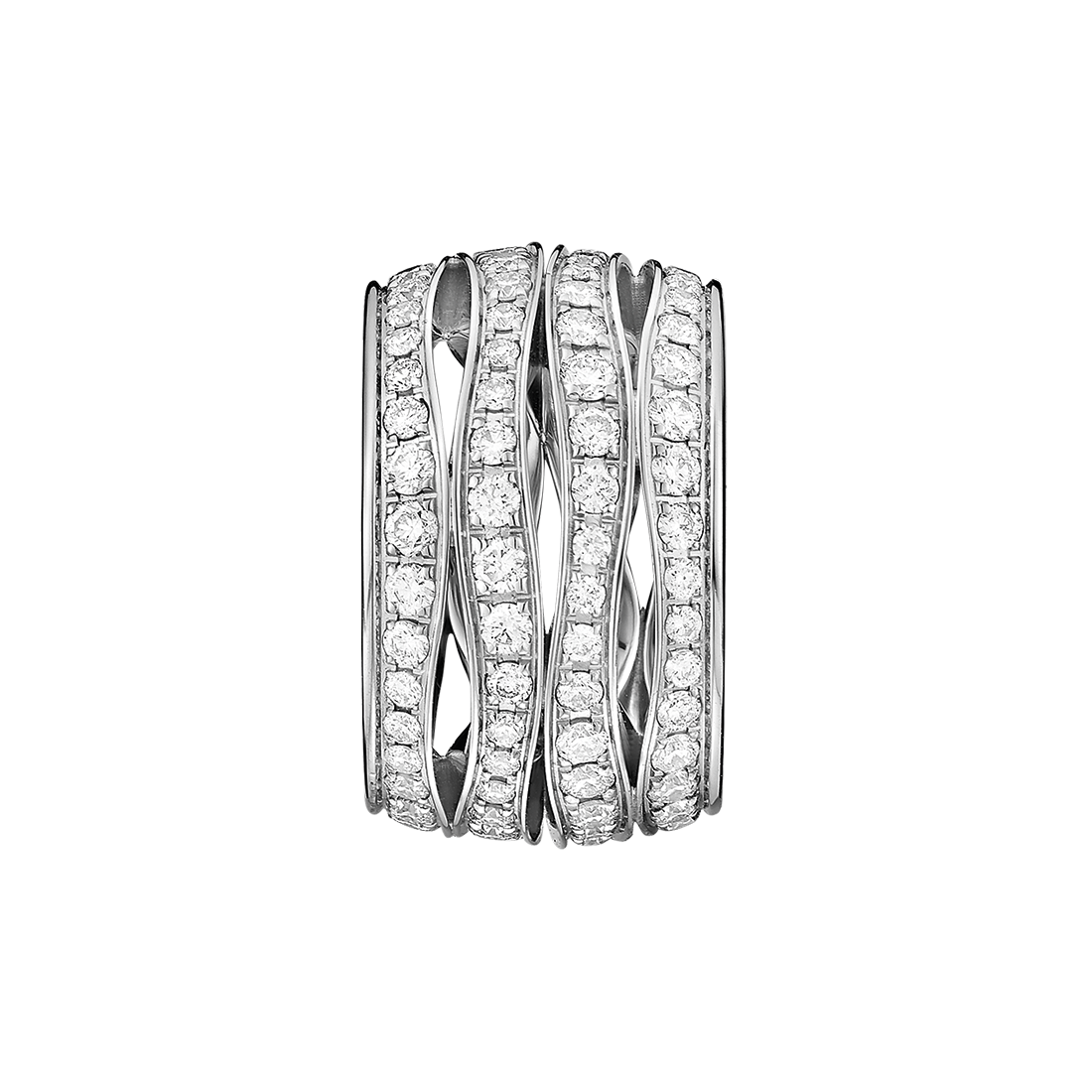 Ladymatic Pendant, 18k white gold, diamonds - P604BC0200105 - View 1