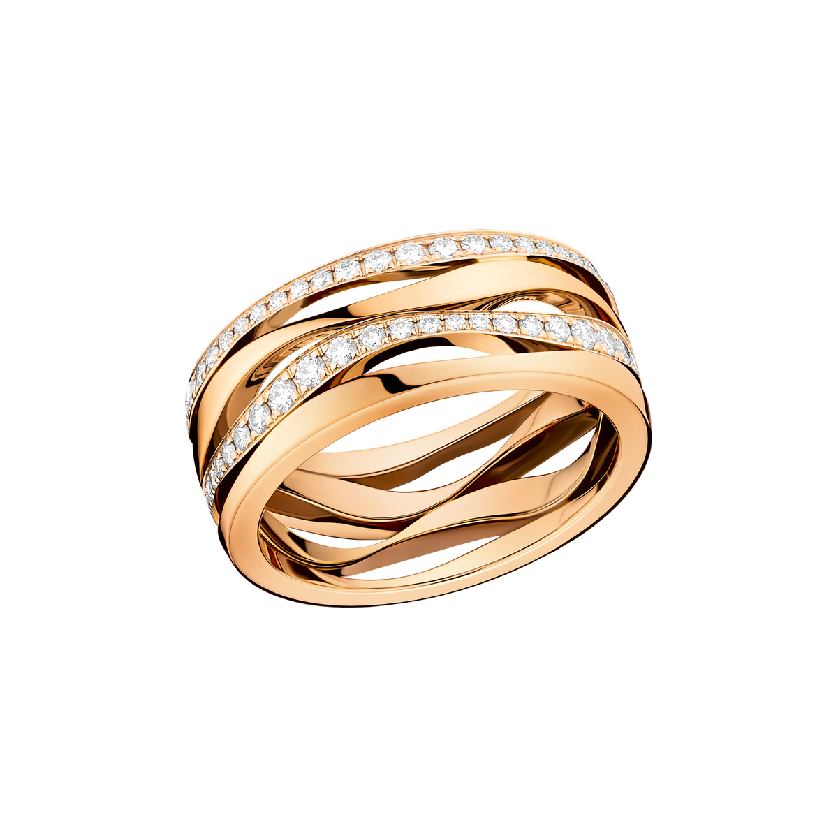 Ladymatic Ring, 18k yellow gold, diamonds - R50BBA05030XX - View 1