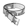 OMEGA NATO strap Polyamide, black and white — 031Z019141W