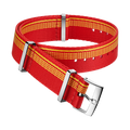 OMEGA NATO strap Polyamide, red and yellow — 031CWZ010620w