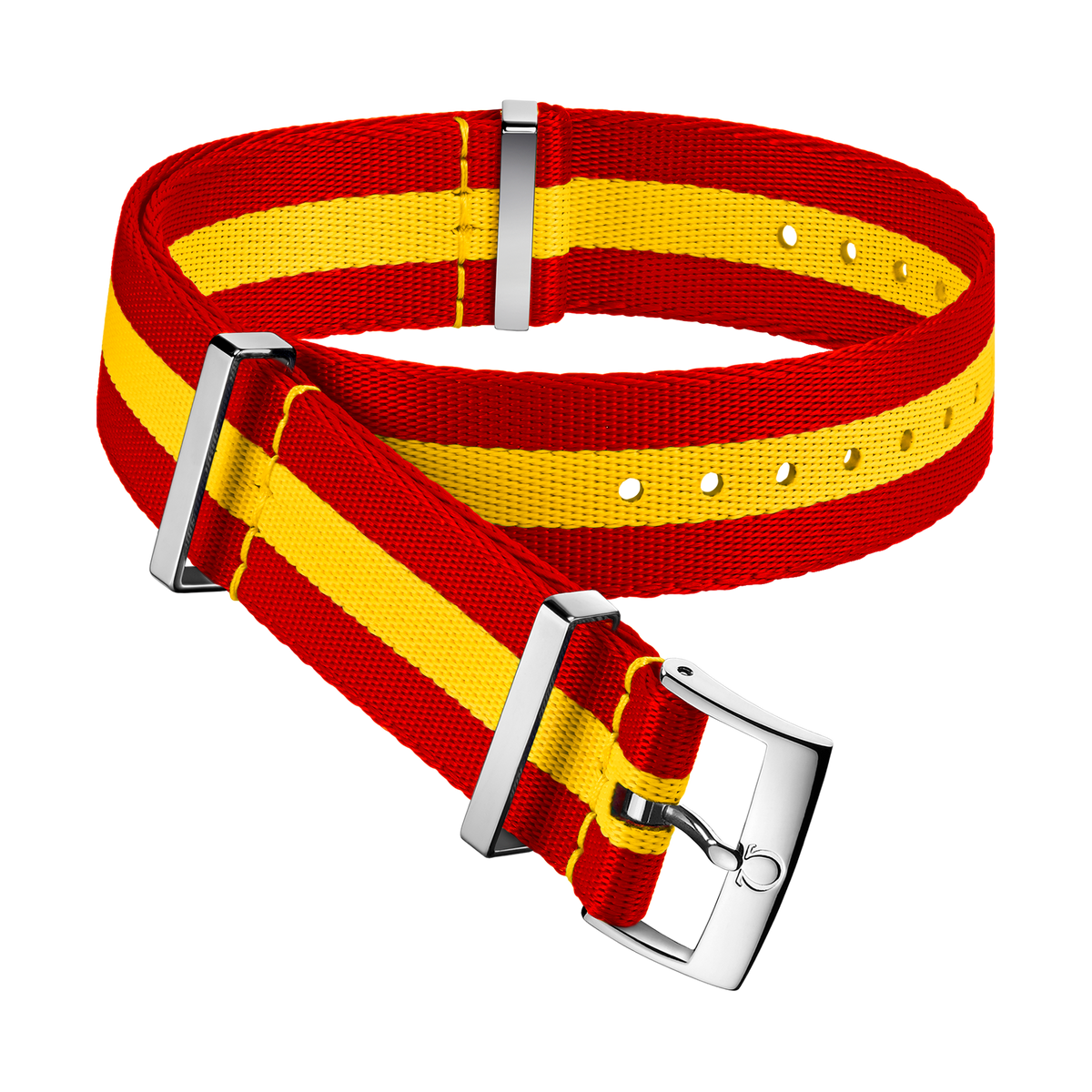 NATO strap - Polyamide, red and yellow - 031CWZ013390w - View 1