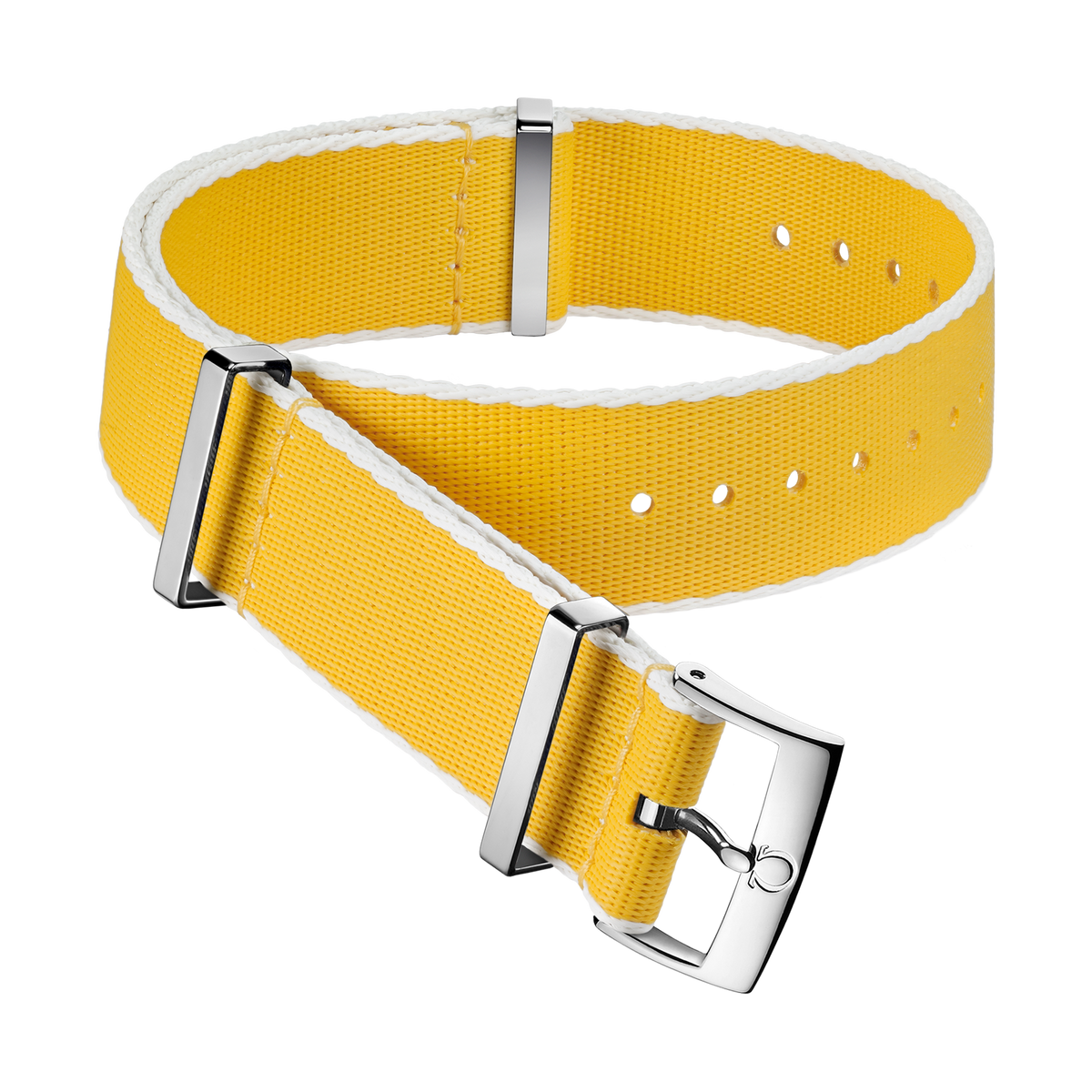 NATO strap - Polyamide, yellow and white - 031CWZ010706w - View 1