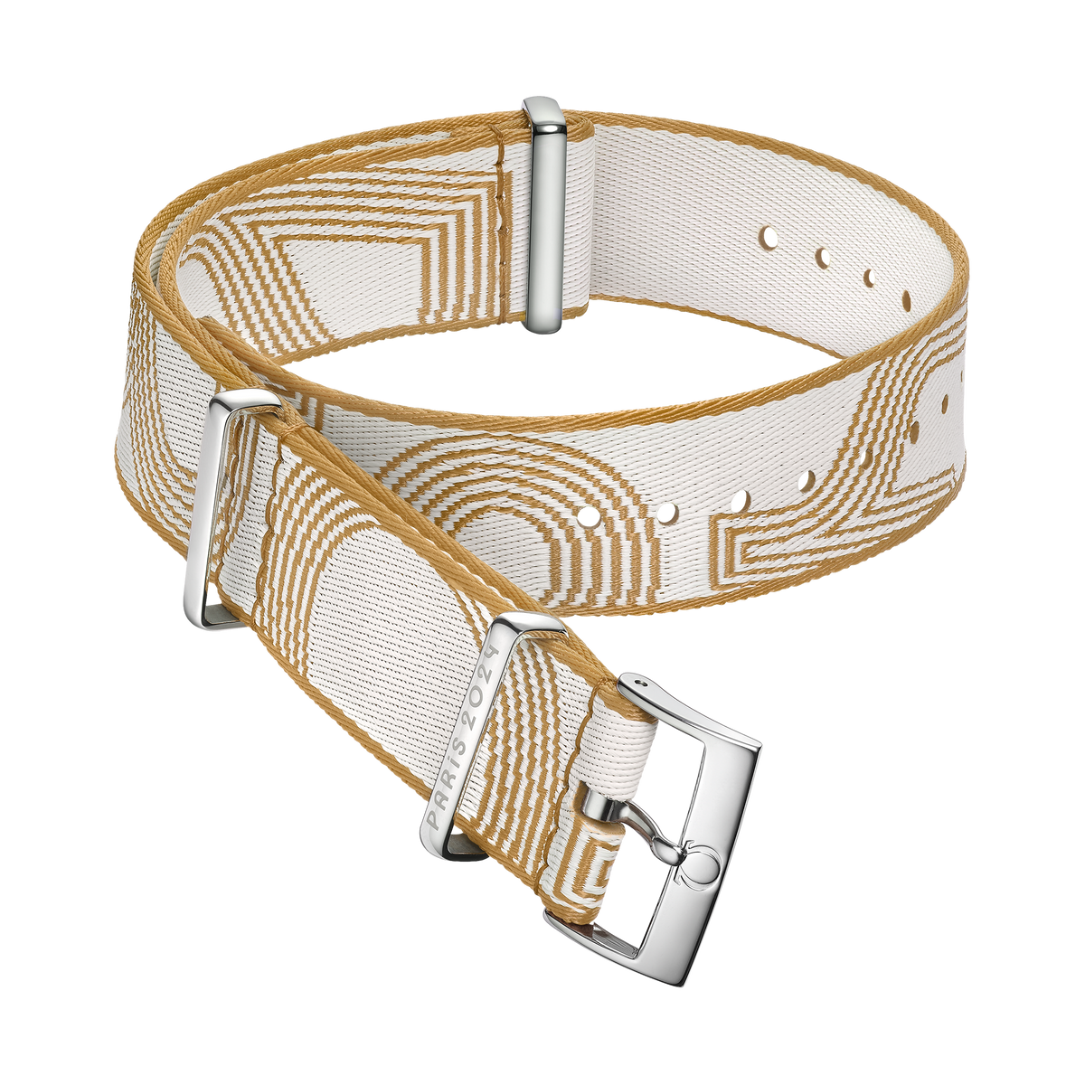 NATO strap - Polyamide, yellow and white - 031Z019139W - View 1