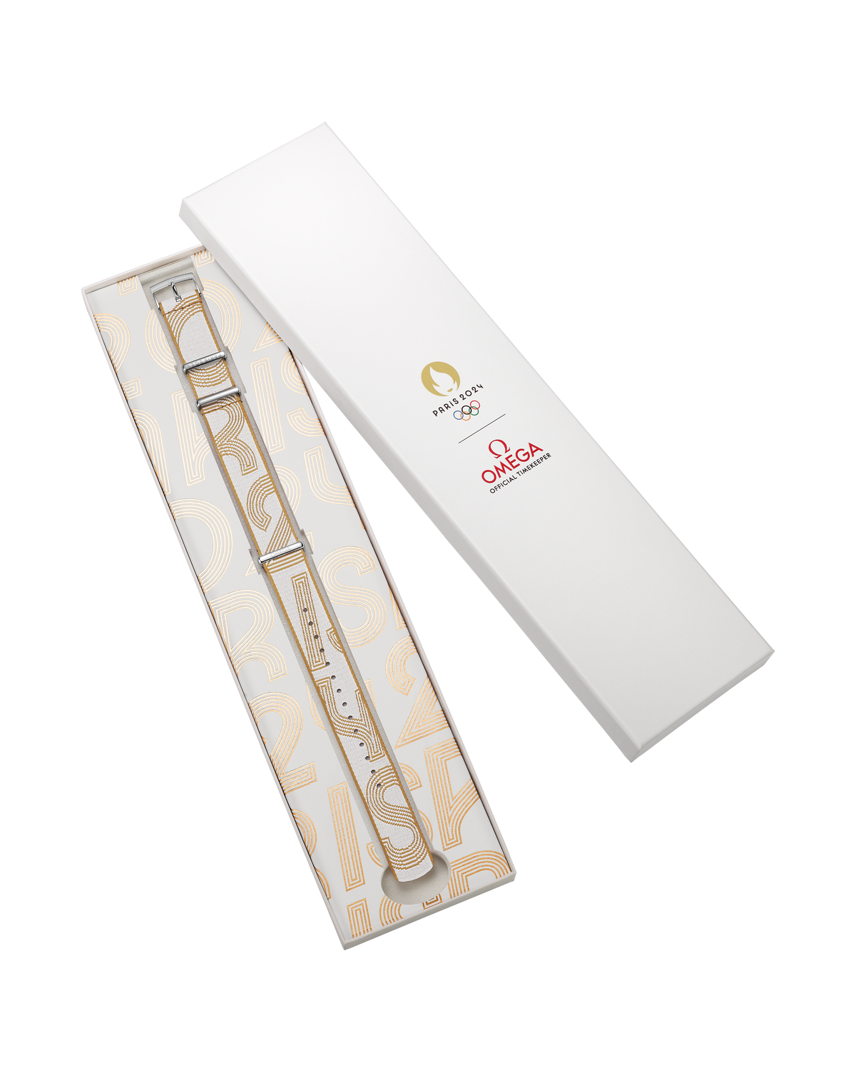 NATO strap - Polyamide, yellow and white - 031Z019139W - View 2