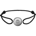 Omegamania Bracelet, cord, sapphire crystal plates, stainless steel - BA02ST0000305 - View 1